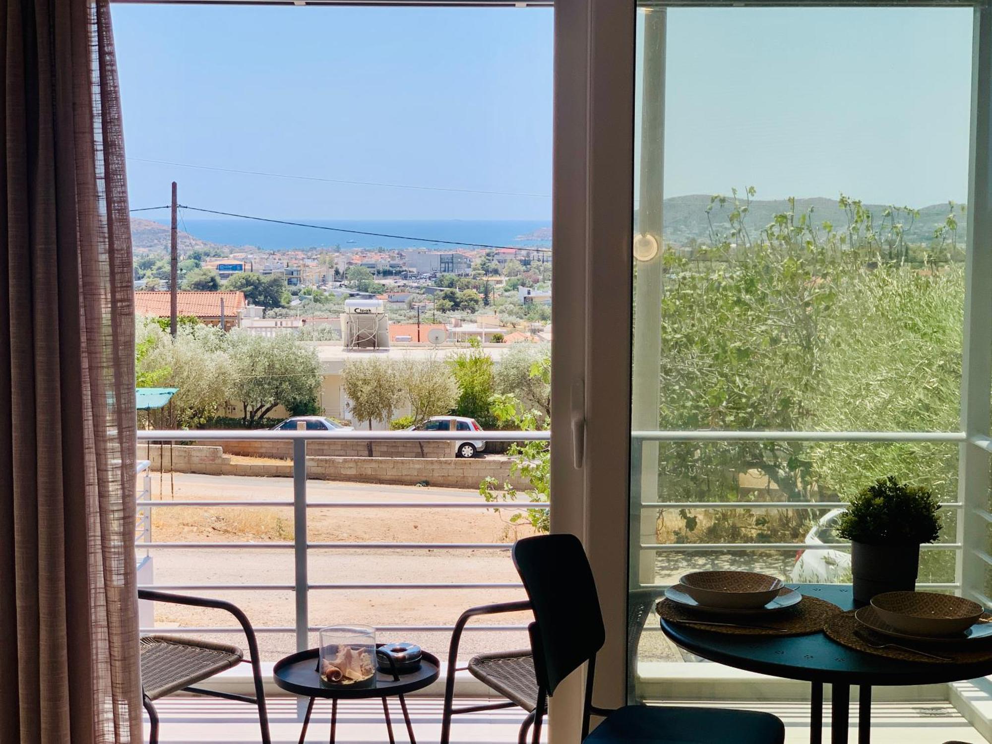 Thelfi Luxury Studio In Attica - Close To Varkiza Beach - Sea View Vari  Bagian luar foto